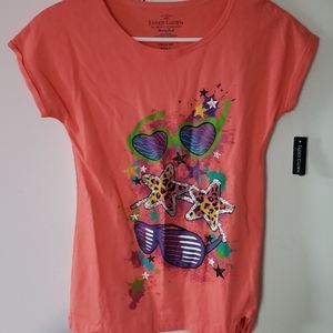 Faded Glory Coral T shirt NWT